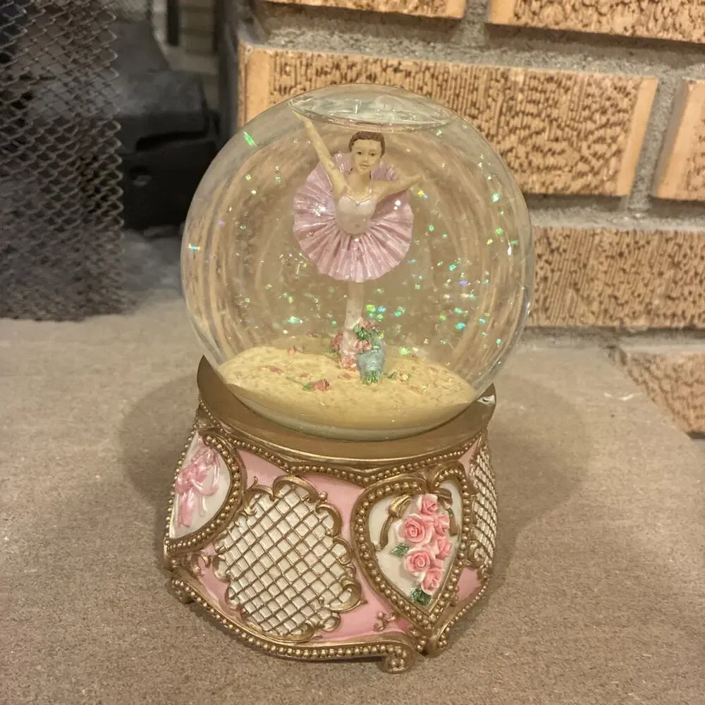 The San Francisco Music Box Company Ballerina Water Globe moonlight sonata RARE